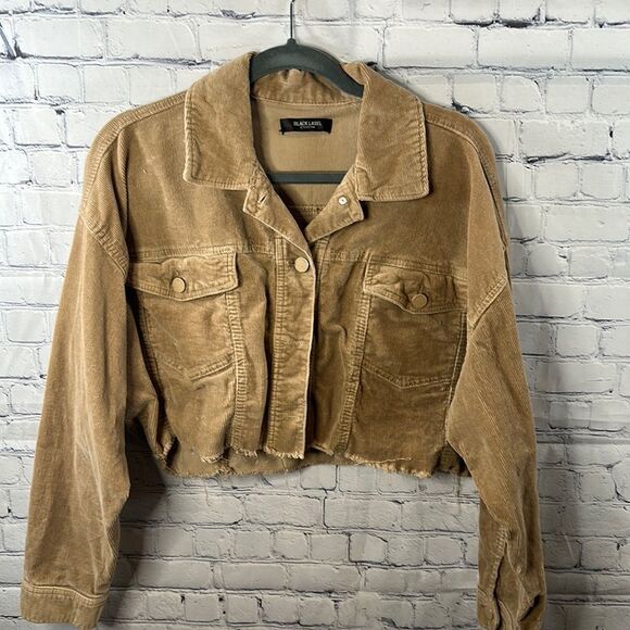 Black Label Jackets & Blazers - 🧥 Black Label C’est Toi Tan Corduroy Cropped Jacket - Size Small